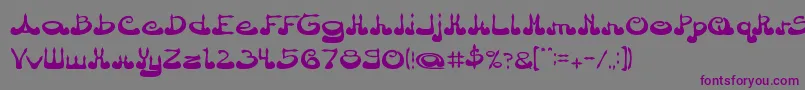 ArabianPrince Font – Purple Fonts on Gray Background