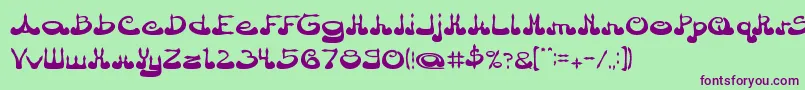 ArabianPrince Font – Purple Fonts on Green Background