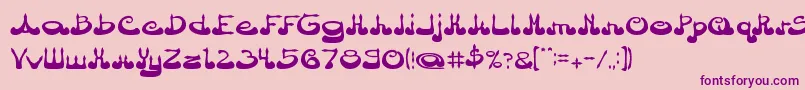 fuente ArabianPrince – Fuentes Moradas Sobre Fondo Rosa