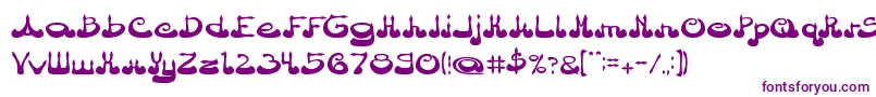 ArabianPrince-Schriftart – Violette Schriften auf weißem Hintergrund