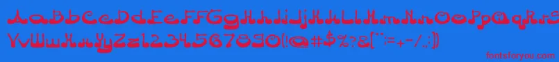 ArabianPrince Font – Red Fonts on Blue Background