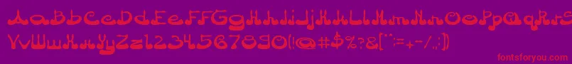 ArabianPrince Font – Red Fonts on Purple Background