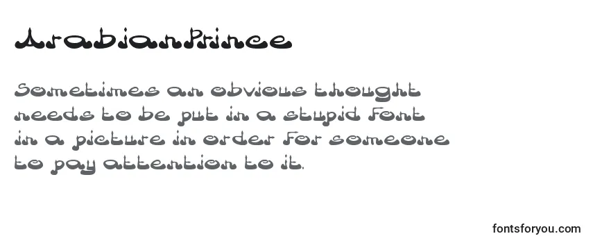 Шрифт ArabianPrince