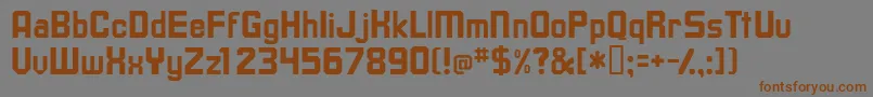 TavissskBold Font – Brown Fonts on Gray Background