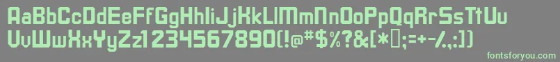 TavissskBold Font – Green Fonts on Gray Background