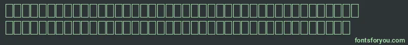 Шрифт WpJapanese – зелёные шрифты на чёрном фоне