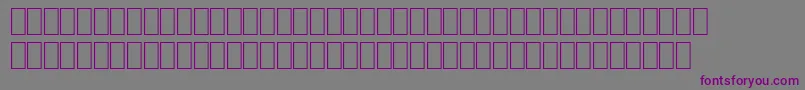 フォントWpJapanese – 紫色のフォント、灰色の背景