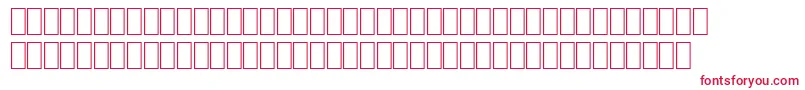 フォントWpJapanese – 白い背景に赤い文字