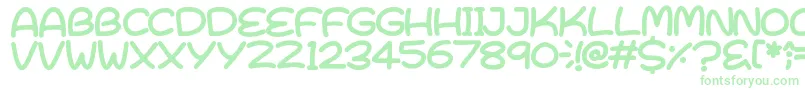 BrightEarly-Schriftart – Grüne Schriften