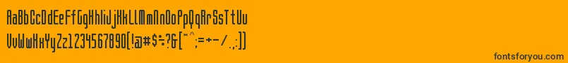 BrightontwoSansNbp-Schriftart – Schwarze Schriften auf orangefarbenem Hintergrund