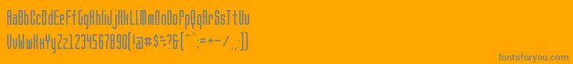 BrightontwoSansNbp-Schriftart – Graue Schriften auf orangefarbenem Hintergrund