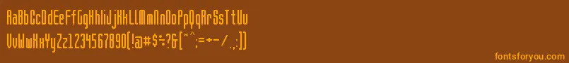 BrightontwoSansNbp Font – Orange Fonts on Brown Background