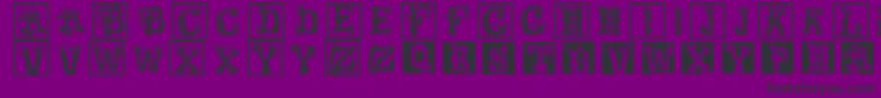 Treelike Font – Black Fonts on Purple Background