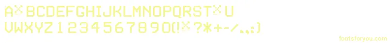 Czcionka TseriesC – żółte czcionki