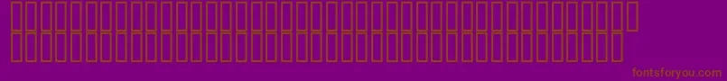 Railways500 Font – Brown Fonts on Purple Background