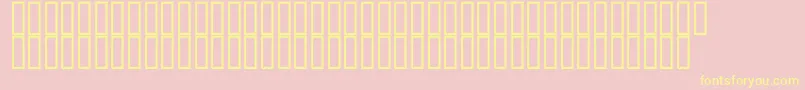 Railways500 Font – Yellow Fonts on Pink Background