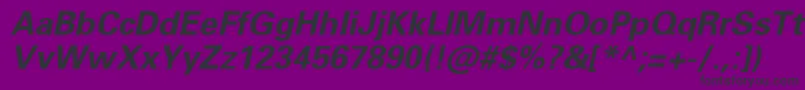 フォントNovaSsiBoldItalic – 紫の背景に黒い文字