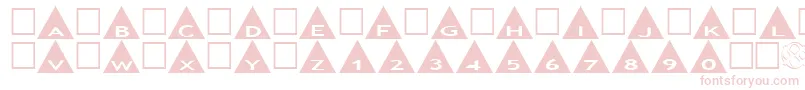 AlphashapesTriangles-Schriftart – Rosa Schriften