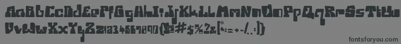 IceStationAwesome Font – Black Fonts on Gray Background