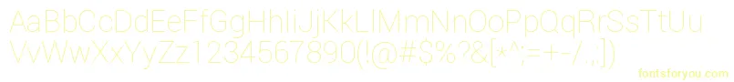 RobotoThin Font – Yellow Fonts