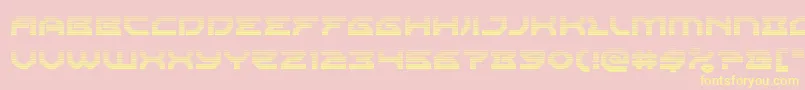 Xenodemongrad Font – Yellow Fonts on Pink Background