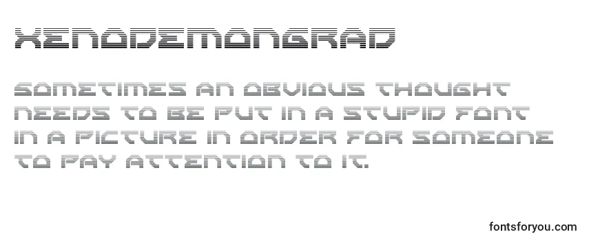 Обзор шрифта Xenodemongrad