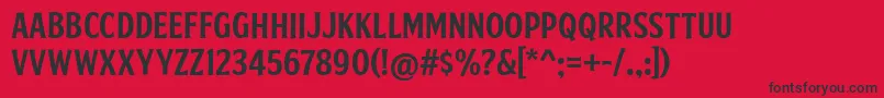 FtySkradjhuwnNcv2 Font – Black Fonts on Red Background
