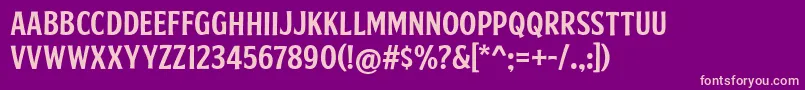 FtySkradjhuwnNcv2 Font – Pink Fonts on Purple Background