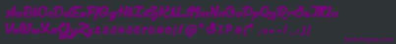 AmandesSalees Font – Purple Fonts on Black Background