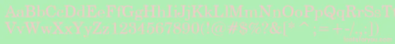 CenturySchoolbookWin95bt Font – Pink Fonts on Green Background