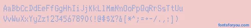 TelidoninkrgRegular Font – Blue Fonts on Pink Background