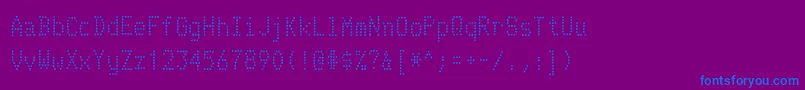 TelidoninkrgRegular Font – Blue Fonts on Purple Background