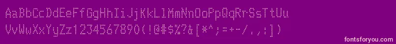 TelidoninkrgRegular Font – Pink Fonts on Purple Background