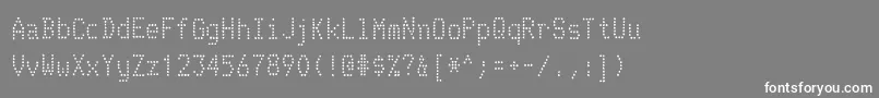 TelidoninkrgRegular Font – White Fonts on Gray Background