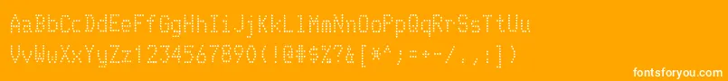 TelidoninkrgRegular Font – White Fonts on Orange Background