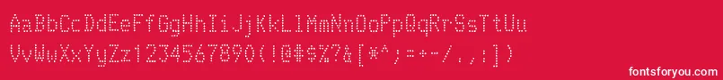 TelidoninkrgRegular Font – White Fonts on Red Background
