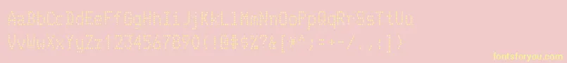 TelidoninkrgRegular Font – Yellow Fonts on Pink Background