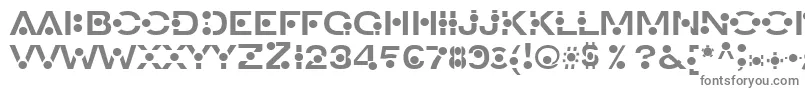 フォントAncreon – 白い背景に灰色の文字