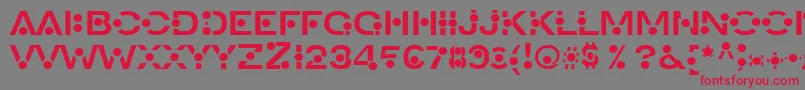 Ancreon Font – Red Fonts on Gray Background