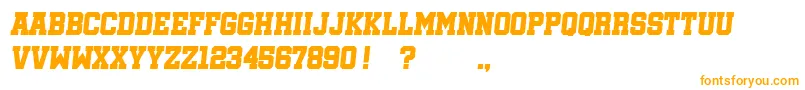 フォントSoccerleagueItalic – オレンジのフォント