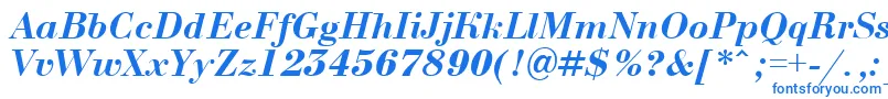 Fonte BodoninovaBolditalic – fontes azuis