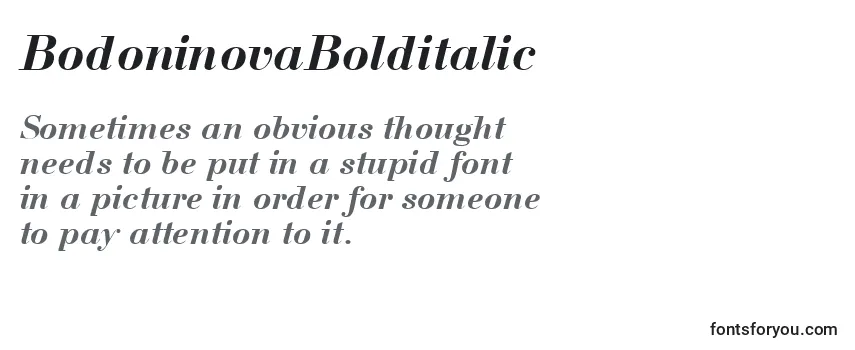 BodoninovaBolditalic Font