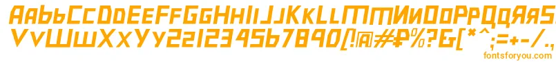 Bolshevikslobl Font – Orange Fonts on White Background