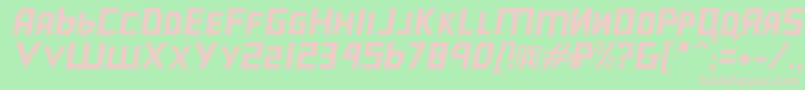 Bolshevikslobl Font – Pink Fonts on Green Background