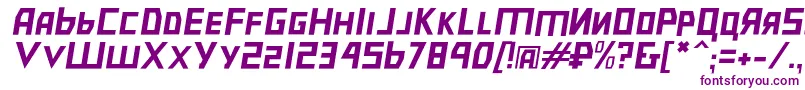 Bolshevikslobl Font – Purple Fonts on White Background