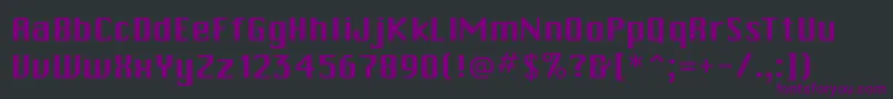 BeijingSsiLight Font – Purple Fonts on Black Background