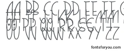 QuirkyThins Font
