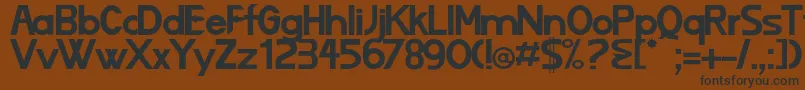 Lizard Font – Black Fonts on Brown Background