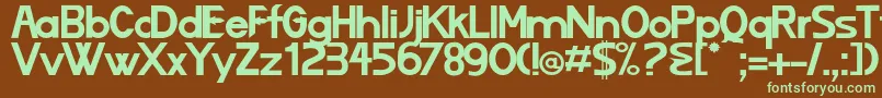 Lizard Font – Green Fonts on Brown Background