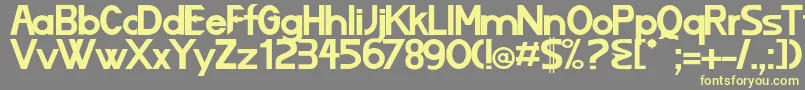 Шрифт Lizard – жёлтые шрифты на сером фоне